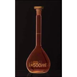 FIOLE JAUGEE EN VERRE DURAN 100 ML A COL RODE 14/23 CLASSE A BLAUBRAND®, AVEC REVETEMENT PURPROTECT