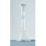 FIOLE JAUGEE EN VERRE BOROSILICATE FORME TRAPEZOIDALE A COL RODE NS 07/16 CLASSE A BOUCHON EN POLYPROPYLENE 4ML, PAR 2