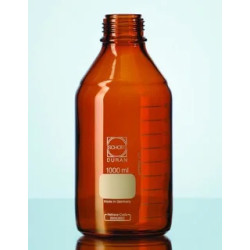 FLACON ISO EN VERRE BRUN DURAN COL A VIS GL 45 SANS BOUCHON 5000 ML
