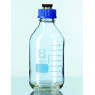 FLACON ISO EN VERRE DURAN GL 45 AVEC BOUCHON 4 PORTS POUR HPLC, 500 ML