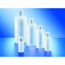 FLACON EN POLYETHYLENE FORME BOUTEILLE, A COL ETROIT 100 ml DIAMETRE FILETAGE 22 mm, SANS BOUCHON