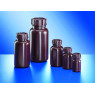FLACON EN POLYETHYLENE BASSE DENSITE BRUN A COL LARGE SANS BOUCHON, 1000 ml