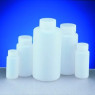FLACON ROND EN HDPE A COL LARGE AVEC BOUCHON 1000 ML PAR 5