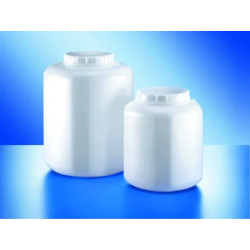BIDON OCTOGONAL EN POLYETHYLENE A COL LARGE, 5 LITRES AVEC BOUCHON