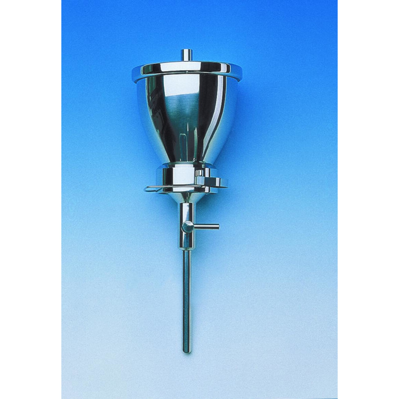 UNITE DE FILTRATION SOUS VIDE EN ACIER INOX WHATMAN, ENTONNOIR 500 ml POUR FILTRE 47/50 mm FIXATION 