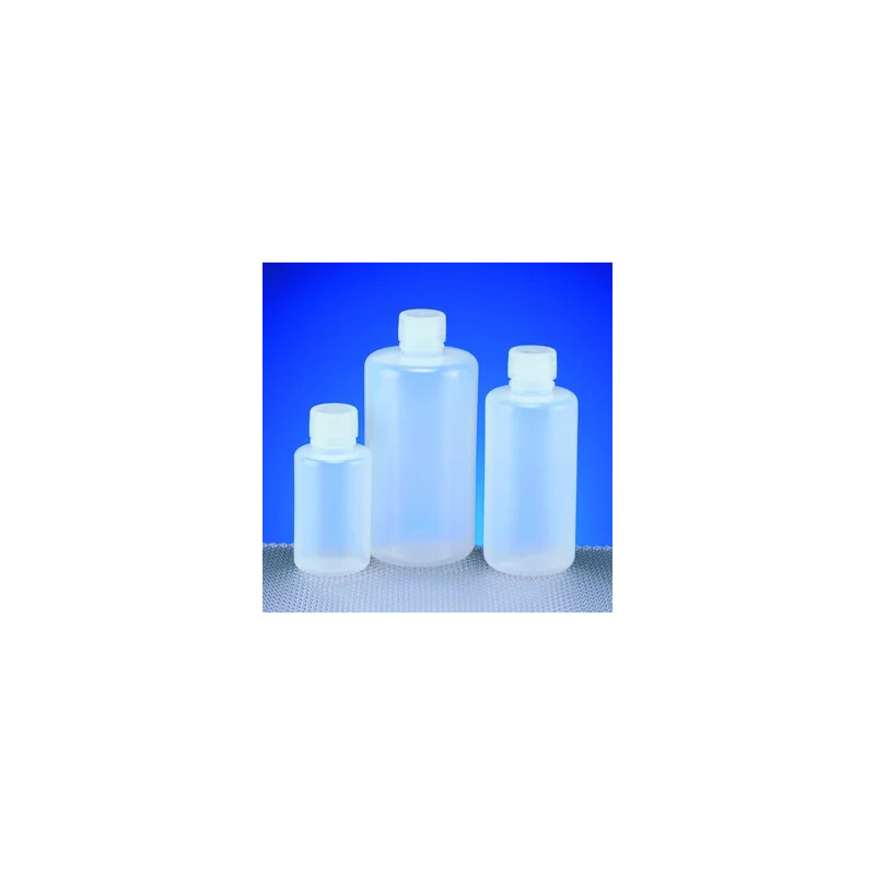 FLACON ROND EN POLYPROPYLENE A COL ETROIT 1000 ML PAR 5