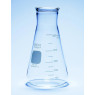 FIOLE ERLENMEYER EN VERRE PYREX USAGE INTENSIF COL LARGE