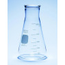 FIOLE ERLENMEYER EN VERRE PYREX A COL LARGE USAGE INTENSIF 1000 ML PAR 6