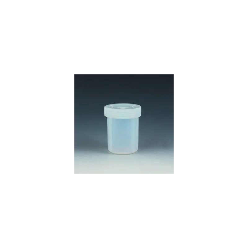 FLACON CYLINDRIQUE EN PFA AVEC COUVERCLE A VIS, 7 ml
