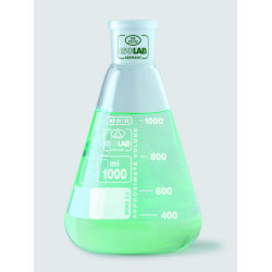 FIOLE ERLENMEYER EN VERRE BOROSILICATE 50 ml RODAGE 29/32