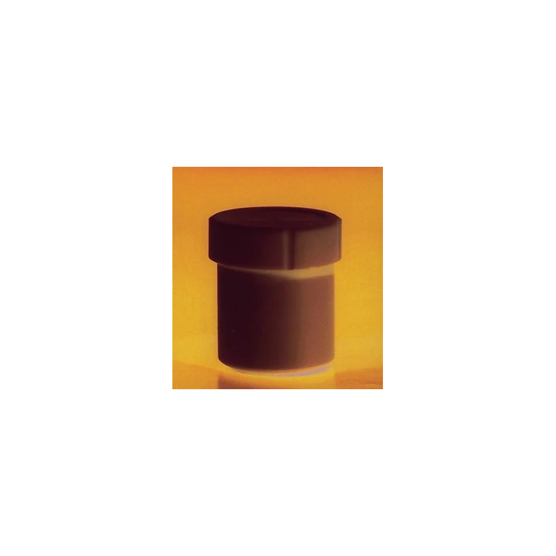 FLACON CYLINDRIQUE EN PTFE COL A VIS AVEC COUVERCLE, 120 ML