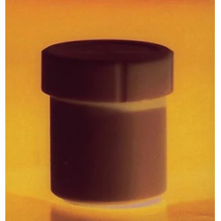 FLACON CYLINDRIQUE EN PTFE COL A VIS AVEC COUVERCLE, 1000 ML
