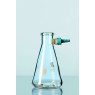 FIOLE ERLENMEYER A FILTRER EN VERRE DURAN, 100 ml AVEC RACCORD A VIS KECK