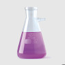 FIOLE ERLENMEYER A FILTRER EN VERRE BOROSILICATE, AVEC RACCORD A OLIVE EN VERRE