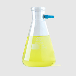 FIOLE ERLENMEYER A FILTRER EN VERRE BOROSILICATE AVEC RACCORD A VIS KECK, 500 ml