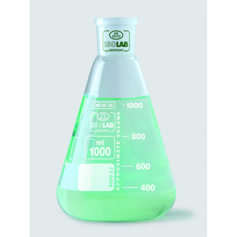 FIOLE ERLENMEYER EN VERRE BOROSILICATE 50 ml RODAGE 19/26