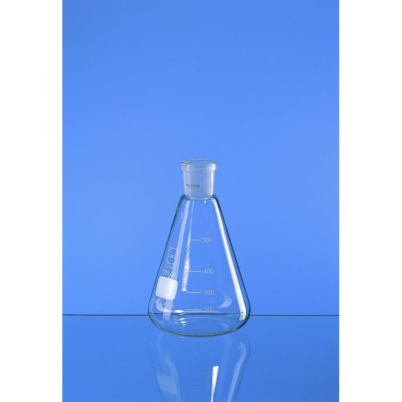 FIOLE ERLENMEYER EN VERRE DURAN 50 ml RODAGE 29/32