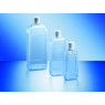 FLACON RECTANGULAIRE EN PVC COL A VIS GL 25, SANS BOUCHON 1000 ml