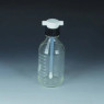 FLACON LAVEUR EN VERRE BOROSILICATE COL A VIS GL 45 AVEC TETE ET BOUCHON EN PTFE, TUBULURE EN FEP, 1000 ML