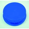 BOUCHON A VIS GL80 EN POLYPROPYLENE BLEU AVEC BAGUE INVIOLABLE