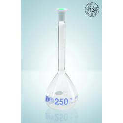 FIOLE JAUGEE EN VERRE DURAN HIRSCHMANN A COL RODE 10/19 CLASSE A BOUCHON EN POLYPROPYLENE 20 ml