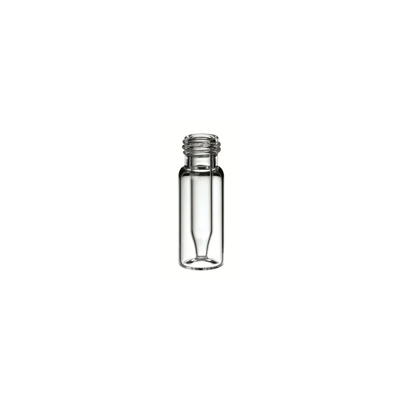 MICRO-FLACON EN VERRE AVEC INSERT SCELLE A LA BASE, 0,4 ML COL LARGE A VIS DN9 PAR 1000