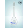 FIOLE JAUGEE EN VERRE DURAN HIRSCHMANN A COL RODE 14/23 CLASSE A BOUCHON VERRE 250 ml