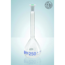 FIOLE JAUGEE EN VERRE DURAN HIRSCHMANN A COL RODE 34/35 CLASSE A BOUCHON EN POLYPROPYLENE 5000 ml