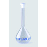 FIOLE JAUGEE EN VERRE BOROSILICATE A COL RODE 24/29 CLASSE A BOUCHON EN POLYPROPYLENE 1000 ML