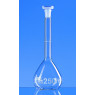 FIOLE JAUGEE EN VERRE DURAN SILBERBRAND, COL RODE CLASSE B AVEC BOUCHON EN POLYPROPYLENE