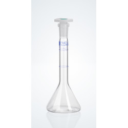FIOLE JAUGEE EN VERRE DURAN HIRSCHMANN A COL RODE 7/16 FORME TRAPEZOIDALE, CLASSE A BOUCHON EN POLYPROPYLENE 2 ml