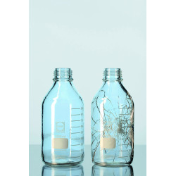 FLACON ISO EN VERRE DURAN COL A VIS GL 25 AVEC GAINE DE PROTECTION 10 ml