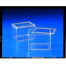BAC A COLORATION EN PMP TRANSPARENT A 2 COUVERCLES DIMENSIONS L100 X P80 X H70 mm