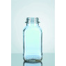 FLACON CARRE EN VERRE SODOCALCIQUE COL A VIS GL 54 SANS BOUCHON 500 ML