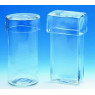 CUVE DE COLORATION CYLINDRIQUE EN VERRE, 40 x 85 mm