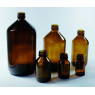FLACON A EPAULEMENT EN VERRE BRUN AVEC BAGUE PILFERPROOF PP 28 MM CAPACITE 1000 ML PAR 14