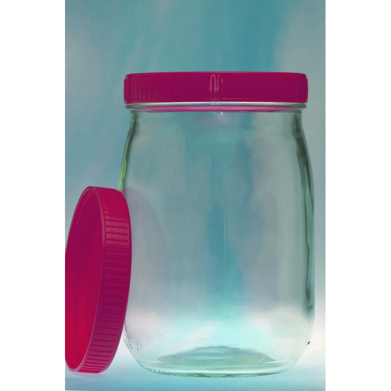 BOCAL EN VERRE SODOCALCIQUE, COL A VIS BAGUE PH SANS COUVERCLE PAR 6