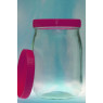 BOCAL EN VERRE TRANSPARENT AVEC BAGUE TYPE PHARMACIE, DIAMETRE 100 MM CAPACITE 1000 ML PAR 6