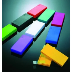 BOITE POUR 50 LAMES DE MICROSCOPE COULEUR JAUNE