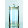BOCAL EN VERRE DURAN, AVEC COUVERCLE RODE