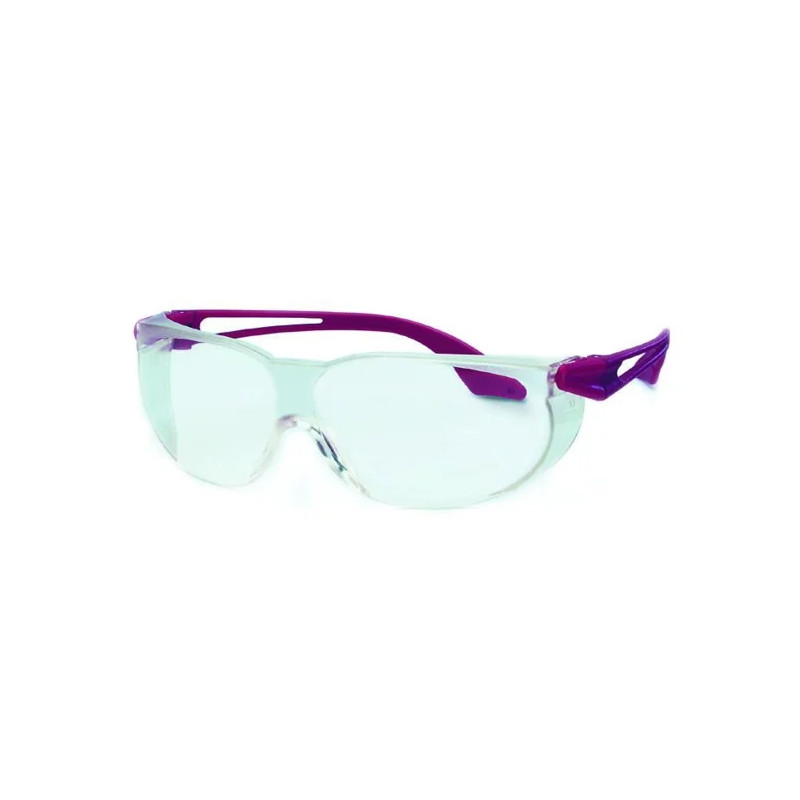 LUNETTES DE PROTECTION SKYLITE 9174 COLORIS ROUGE, VERRE TRANSPARENT / PROTECTION UV 2-1,2 ULTRADURA