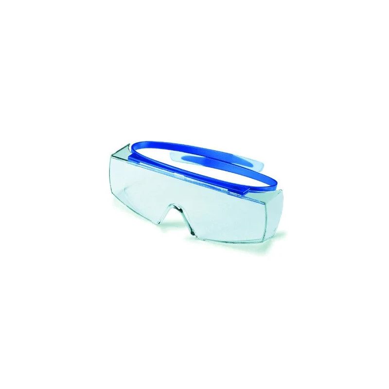 LUNETTES/SUR-LUNETTES DE SECURITE PANORAMIQUE SUPER OTG 9169 COLORIS BLEU MARINE, VERRE POLYCARBONATE UV 2-1.2 OPTIDUR NC