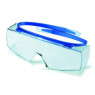 LUNETTES/SUR-LUNETTES DE SECURITE PANORAMIQUE SUPER OTG 9169 COLORIS BLEU MARINE, VERRE POLYCARBONATE UV 2-1.2 OPTIDUR NC