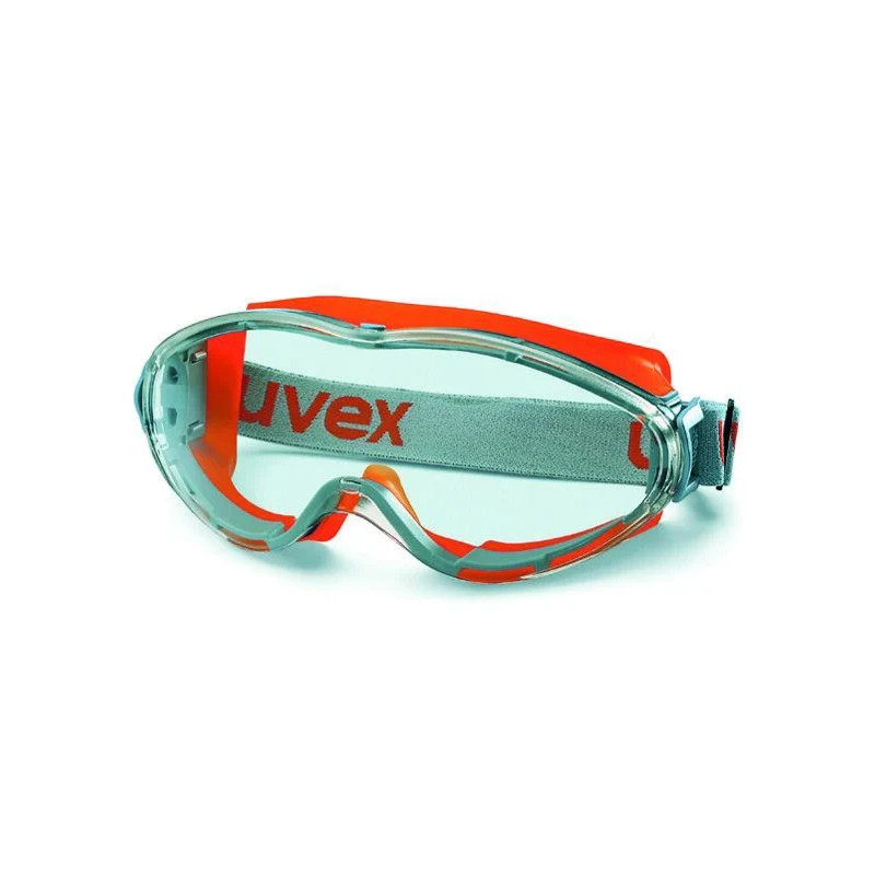 LUNETTES/SUR-LUNETTES DE SECURITE PANORAMIQUES ULTRASONIC 9302 COLORIS ORANGE/GRIS, ECRAN INCOLORE UV 2-1,2 SUPRAVISION HC-AF