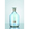 FLACON EN VERRE TRANSPARENT SODOCALCIQUE COL ETROIT RODE 29/32 AVEC BOUCHON VERRE 1000 ML