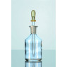 FLACON COMPTE GOUTTES EN VERRE TRANSPARENT, COL RODE, SANS POIRE CAOUTCHOUC, 50 ML