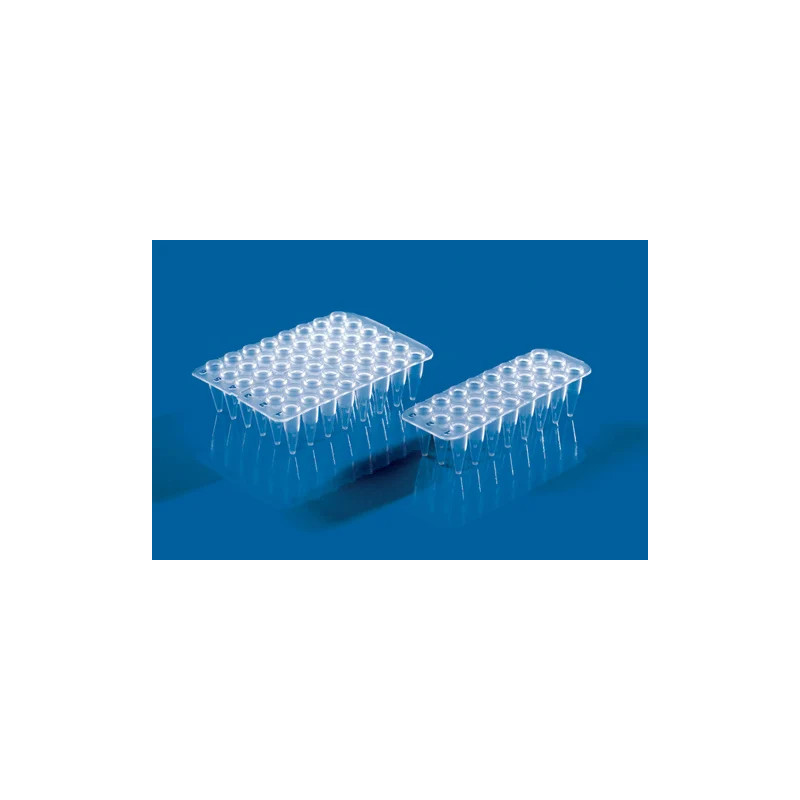 PLAQUE PCR 48 PUITS A PAROI FINE SANS ARMATURE VOL MAX 0,2 ml PAR 20