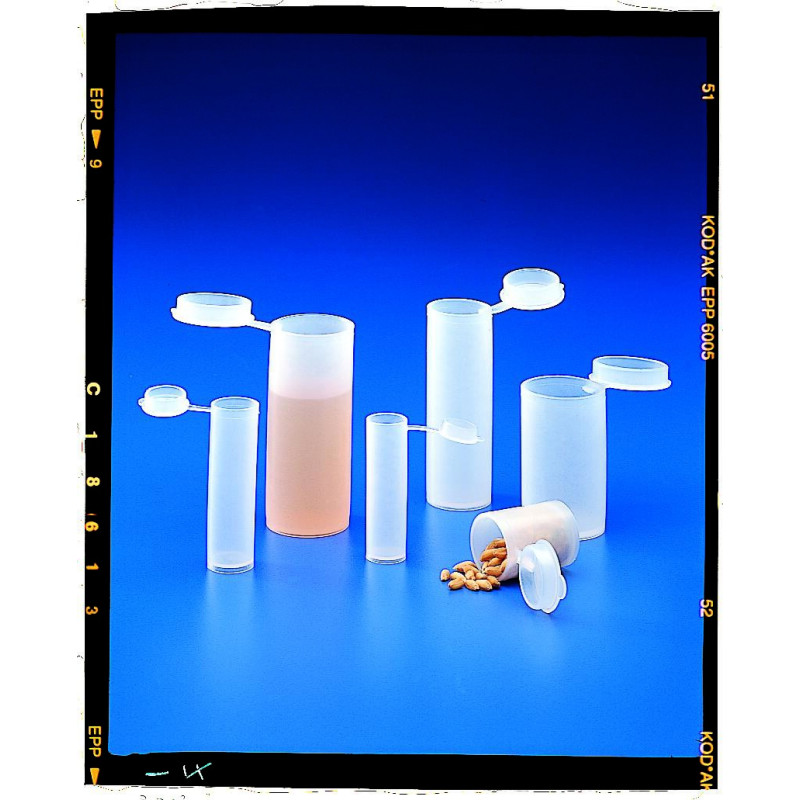 FLACON EN POLYETHYLENE AVEC BOUCHON ATTACHE 1 ml PAR 100
