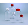 FLACON OCTOGONAL EN PET, GRADUE STERILE PAR IRRADIATION AVEC BOUCHON A VIS , DIAMETRE COL 31,7 MM CAPACITE 250 ML PAR 144