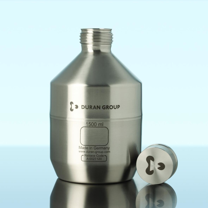 BOUCHON A VIS EN ACIER INOX, GL 45 POUR FLACON DE SECURITE